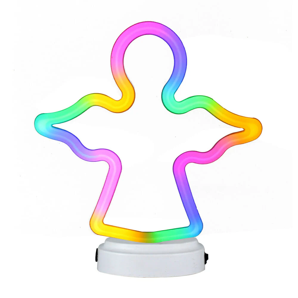 Lámpara decorativa con forma de ángel multicolor 21x6.1x24cm / 7232-7…