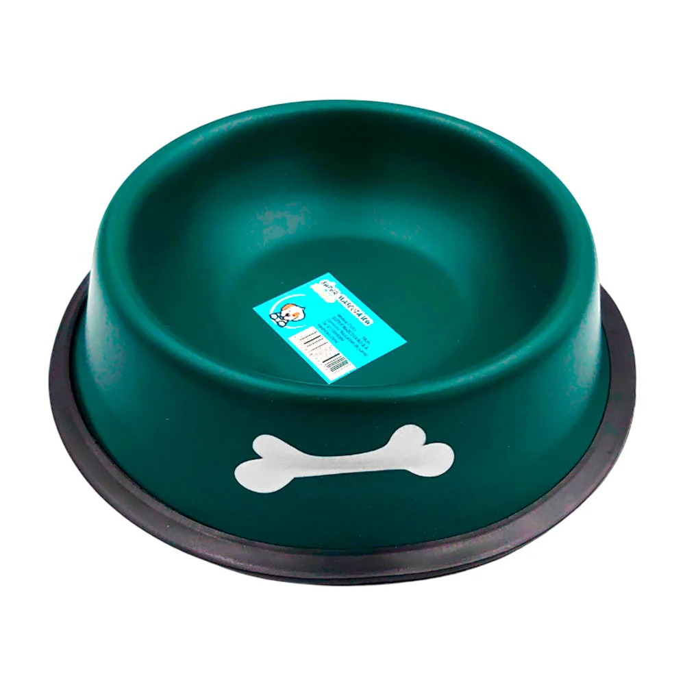Plato tazón metálico chico antideslizante 18cm, estampado variedad / …