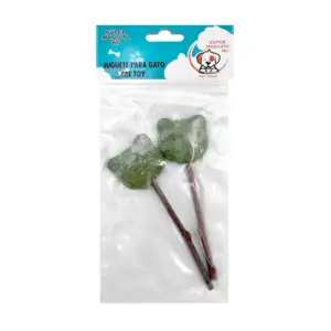 Paquete con 2 paletas de catnip en forma de orejitas de gato / 73494