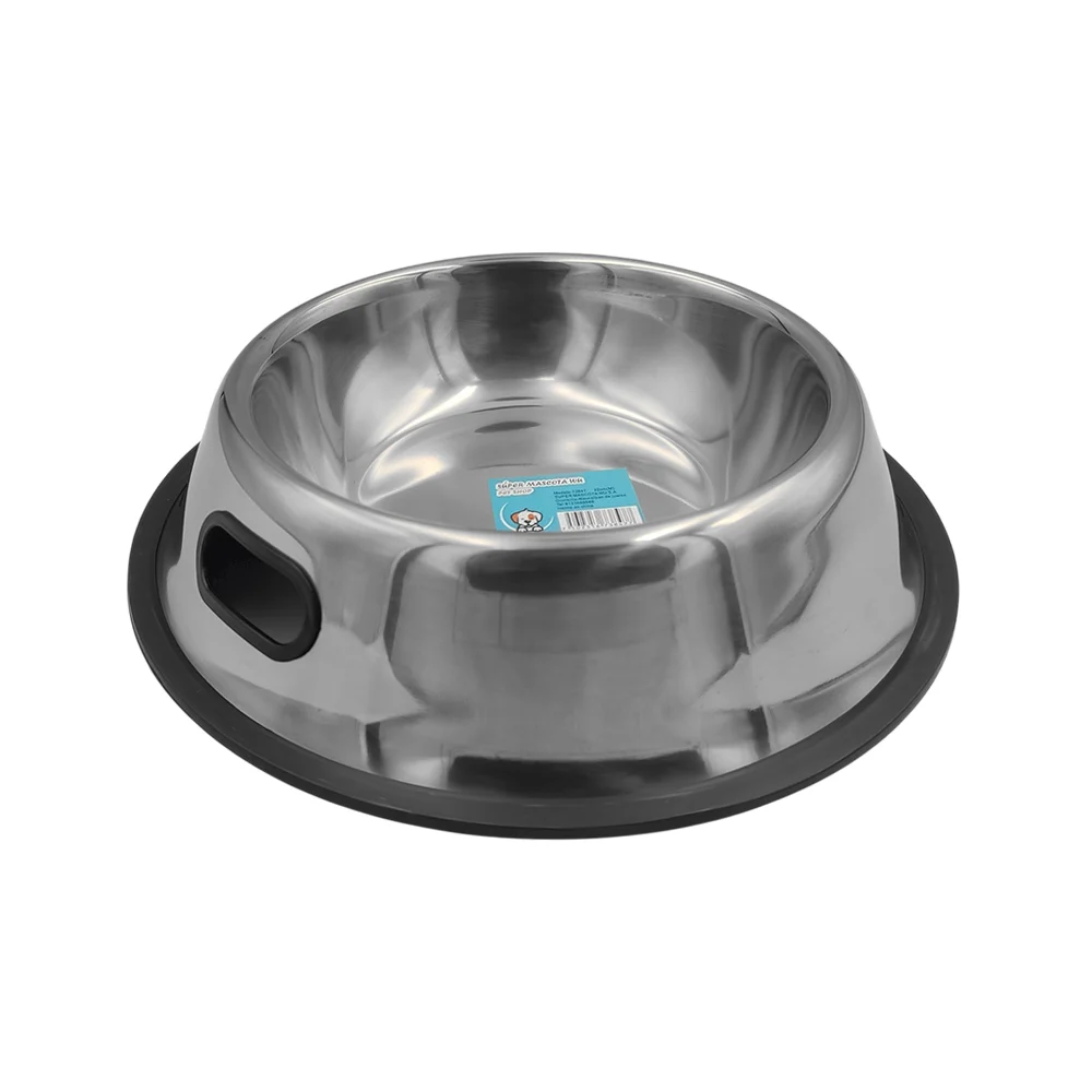 Plato tazón de acero inoxidable antideslizante, 26cm - L / 73848