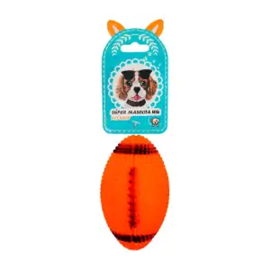 Juguete chillón con forma de balón de fútbol americano, 9.5cm, colore…