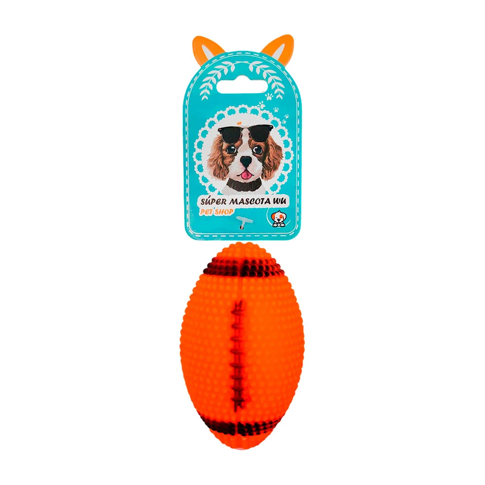 Juguete chillón con forma de balón de fútbol americano, 9.5cm, colore…