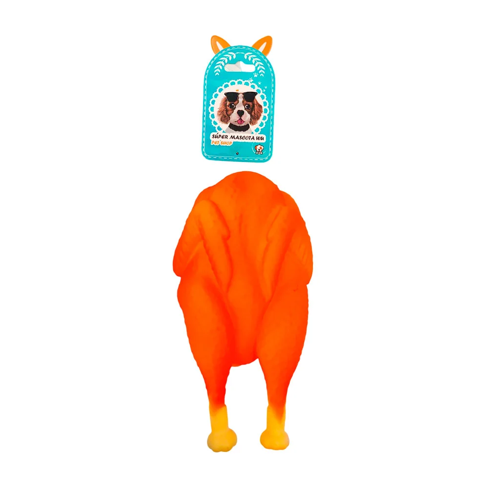 Juguete chillón con forma de pollo rostizado, 19.5cm / 73897 / juguet…