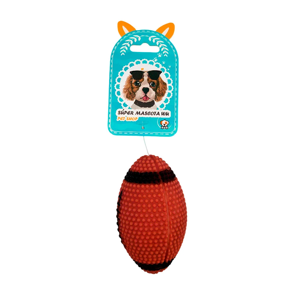 Juguete chillón pequeño con forma de balón de fútbol americano / 73910