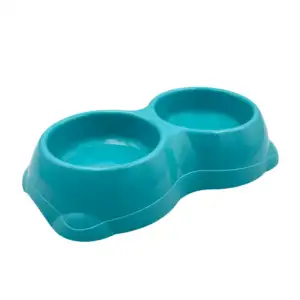 Plato mediano doble de plástico, 33x18.5x6cm, variedad de colores / 5…