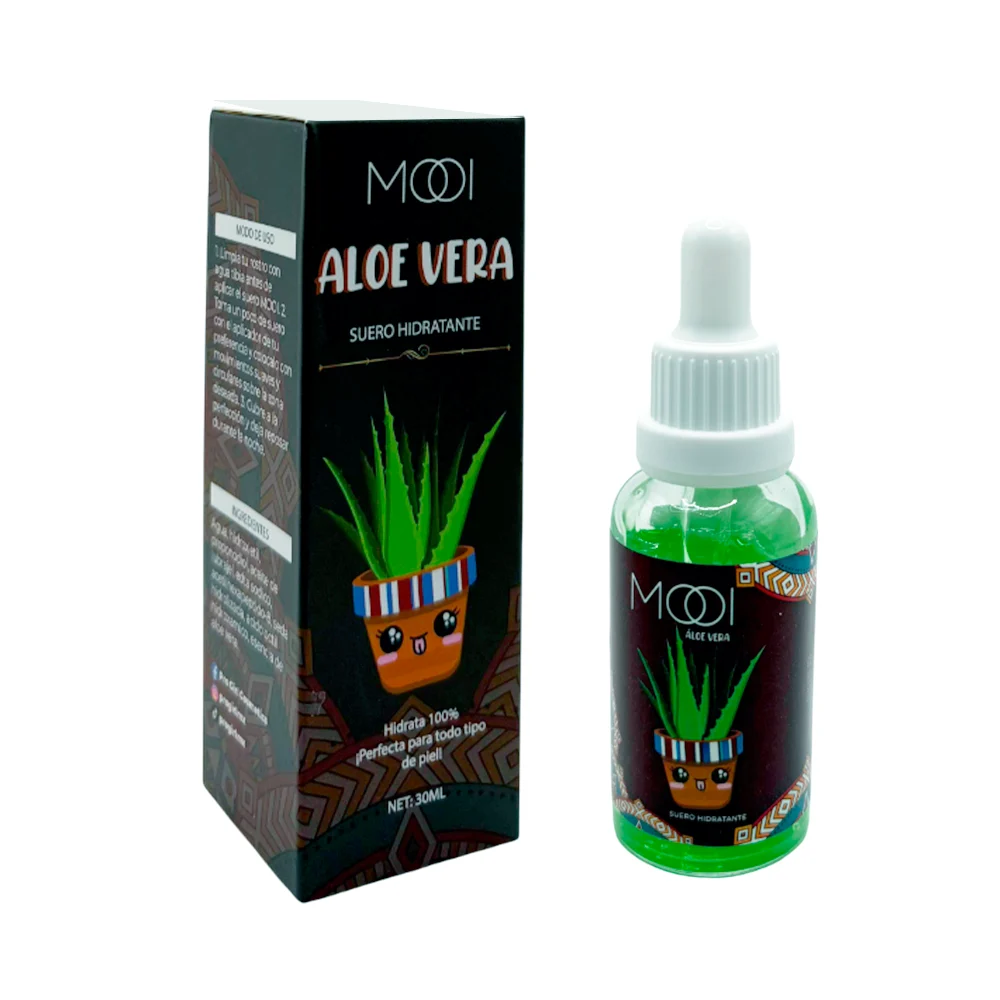 Suero facial hidratante con extracto de aloe vera, 30ml / mooi / 7501…