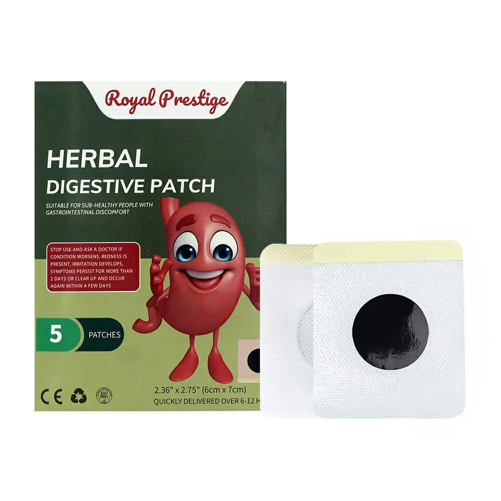Caja con 5 parches digestivos royal prestige a base de hierbas / 8054…