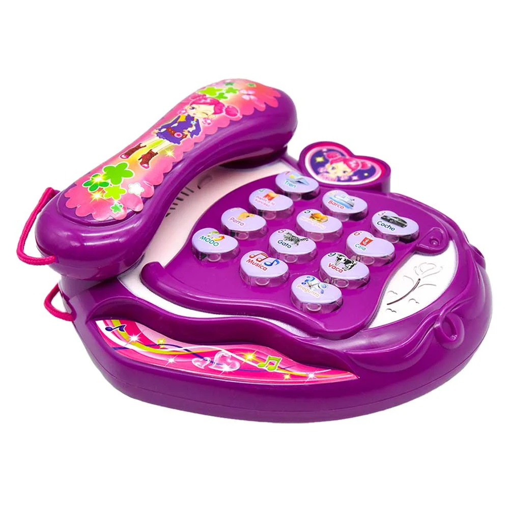 Teléfono interactivo de juguete en forma de corazón con luz y sonido …