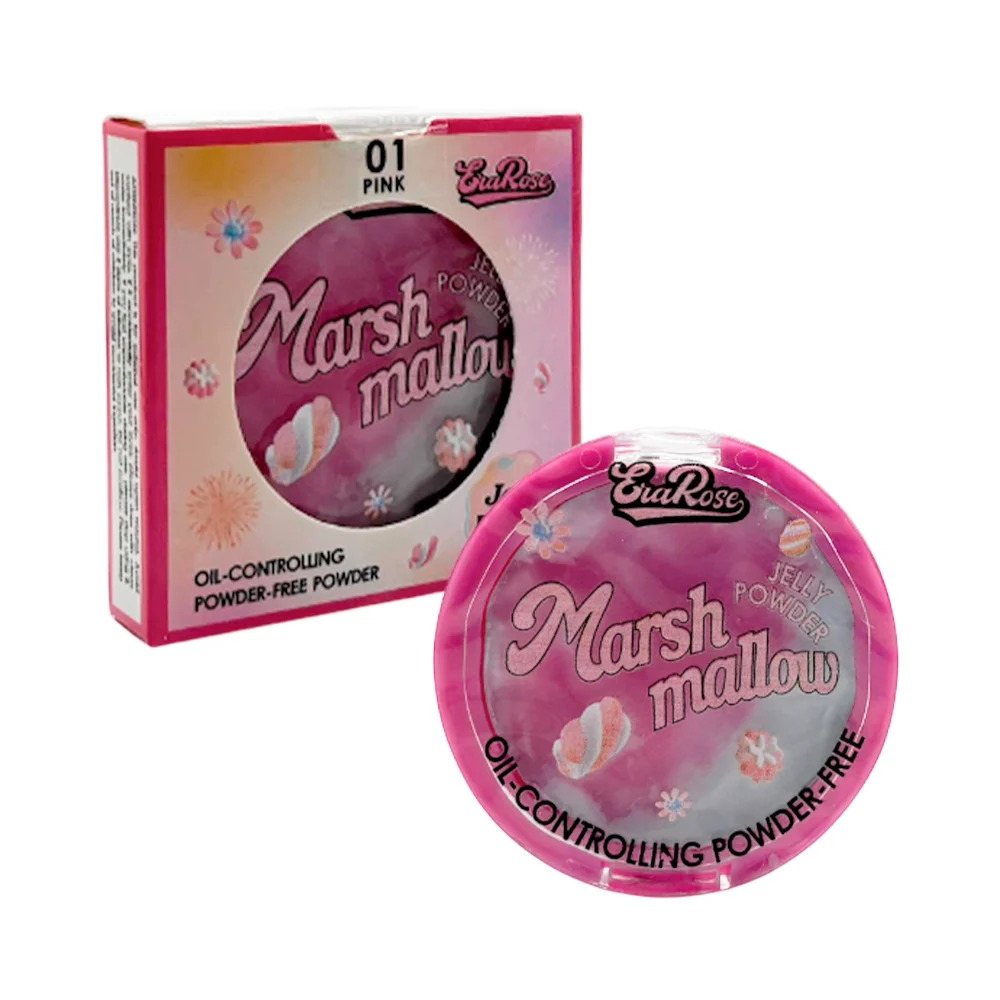 Polvo compacto de maquillaje eva rose con textura de gelatina para co…