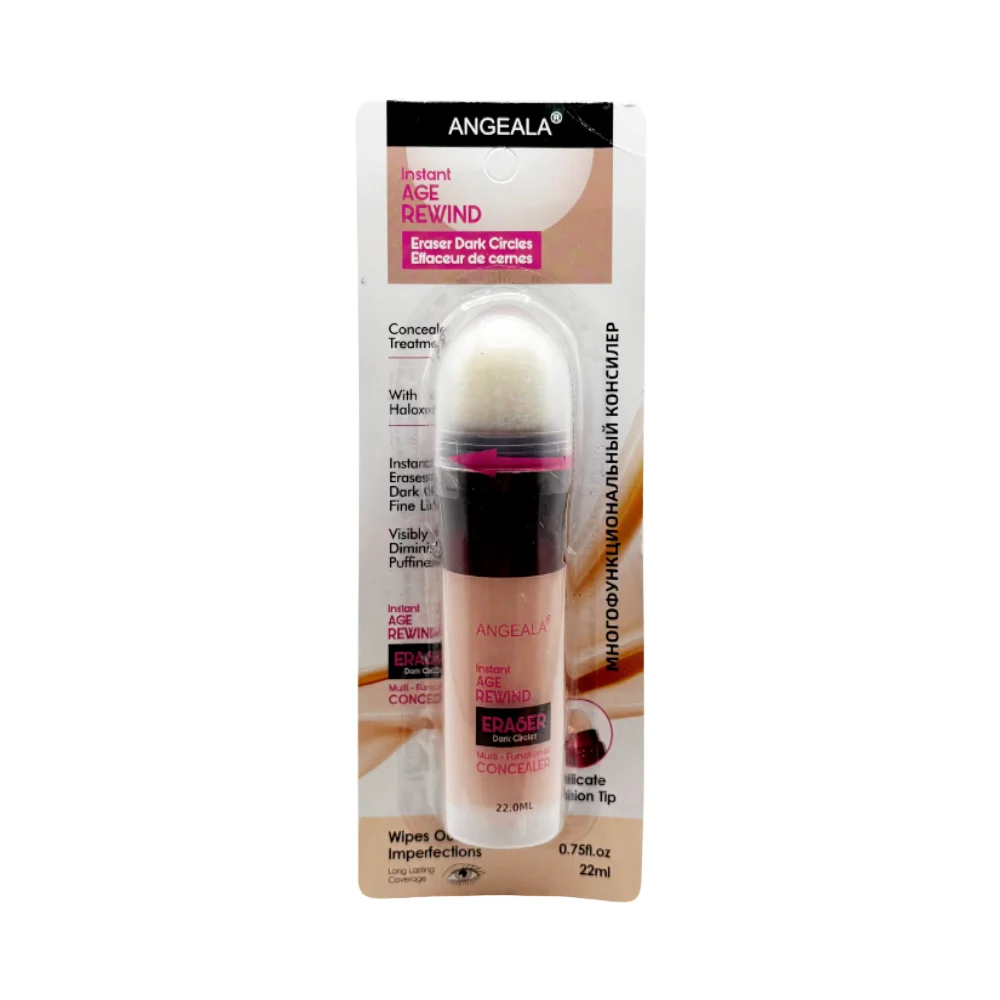 Corrector liquido angeala con aplicador de espuma especial para los o…