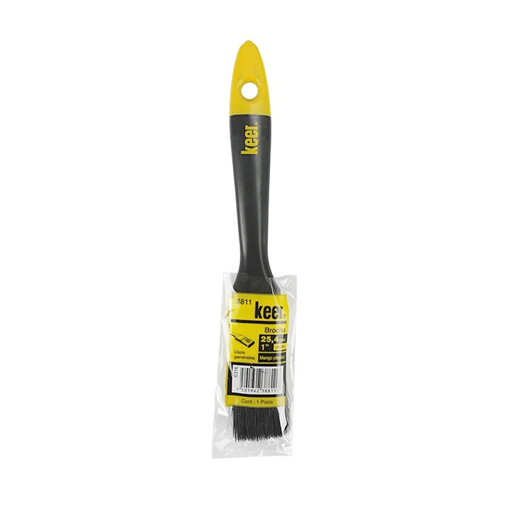 1pza Brocha keer multiusos con ancho de 1 pulgada y mango de plástico / 0822