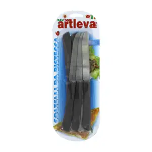 Paquete de 6 cuchillos tipo sierra con mango de plástico, variedad de…