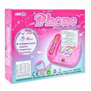 Teléfono interactivo de juguete en forma de bolso con luz y sonido / …