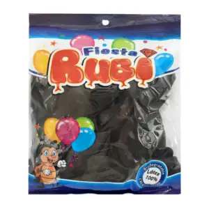 Paquete con 50 globos de latex fiesta rubí color negro perla, 9in / n…