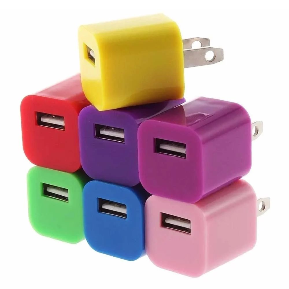 1pza Cubo adaptador de corriente, variedad de colores / power adapter…