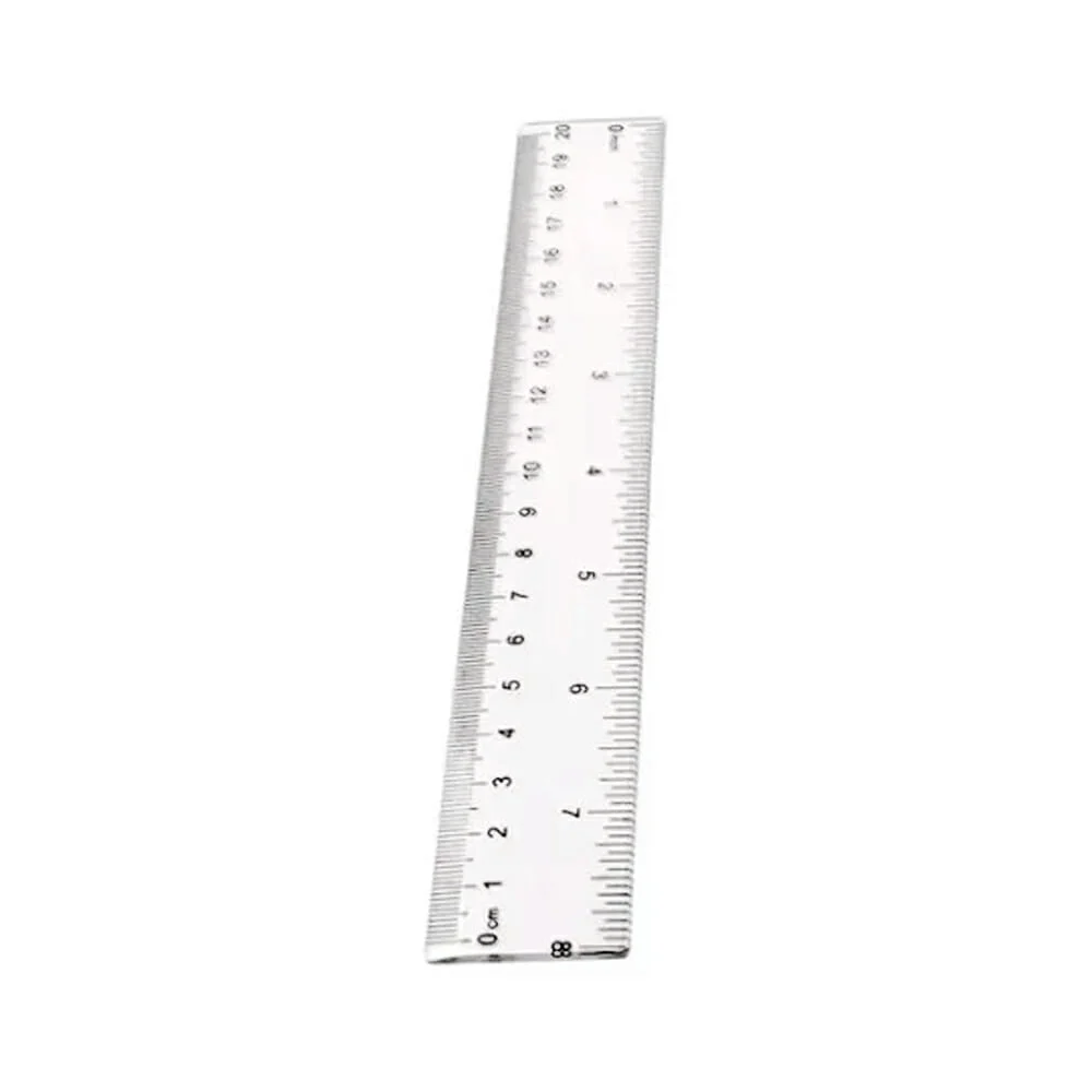 1pza Regla transparente de plástico grace 20cm / a-1320