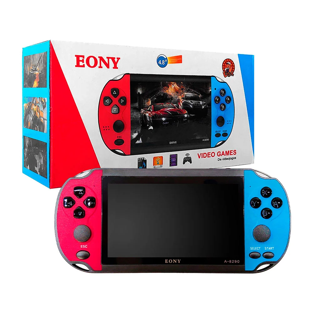 Consola de videojuegos con audífonos, cargador tipo c y cable rca / …