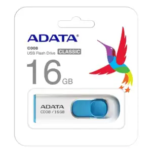 Memoria bicolor usb 2.0 flash drive adata c008 color blanco azul con …
