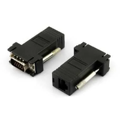 1pza Convertidor extensor de vga a rj45 cat5e o cat6 / adp.vga.rj45