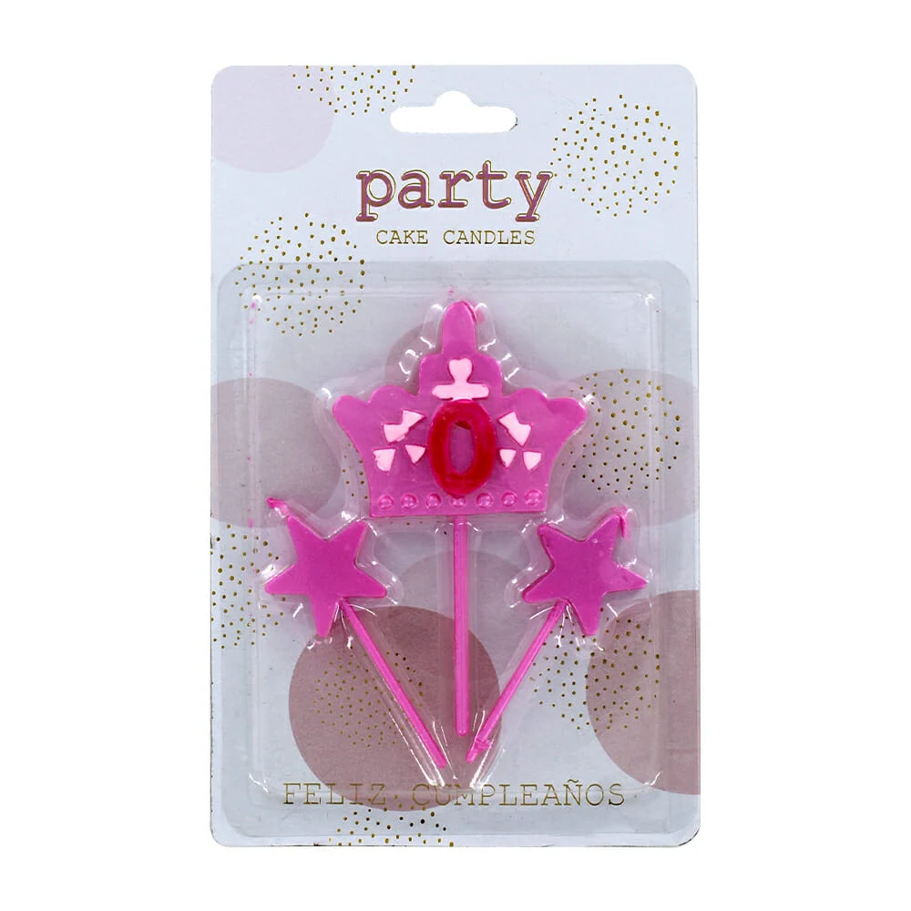 Velas para pastel con diseño de corona y estrellas, variedad de color…