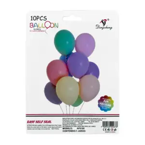 Paquete con 10 globos lisos dingshebq de látex en tonos pastel / af01…
