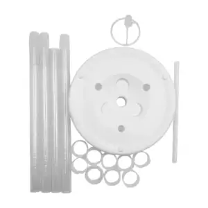 Base redonda con 4 tubos ajustables y porta globo para decoración / a…