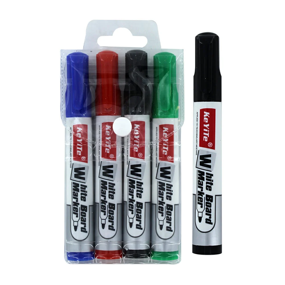 Estuche con 4 marcadores de agua para pintarron blanco keyite / c-212…