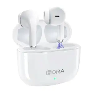 Audífonos inalámbricos bluetooth 1hora con estuche de carga e indicad…
