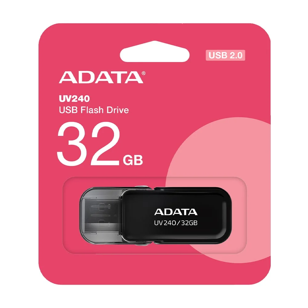 Memoria usb 2.0 flash drive adata uv240 color negro con capacidad de …