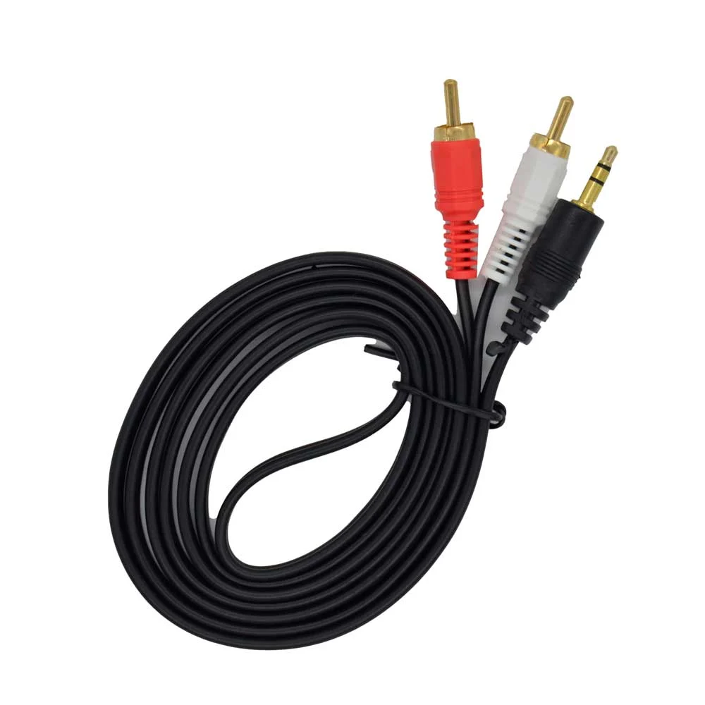 Blíster con cable de 1.5 metros entrada auxiliar 3.5mm y rca salida p…