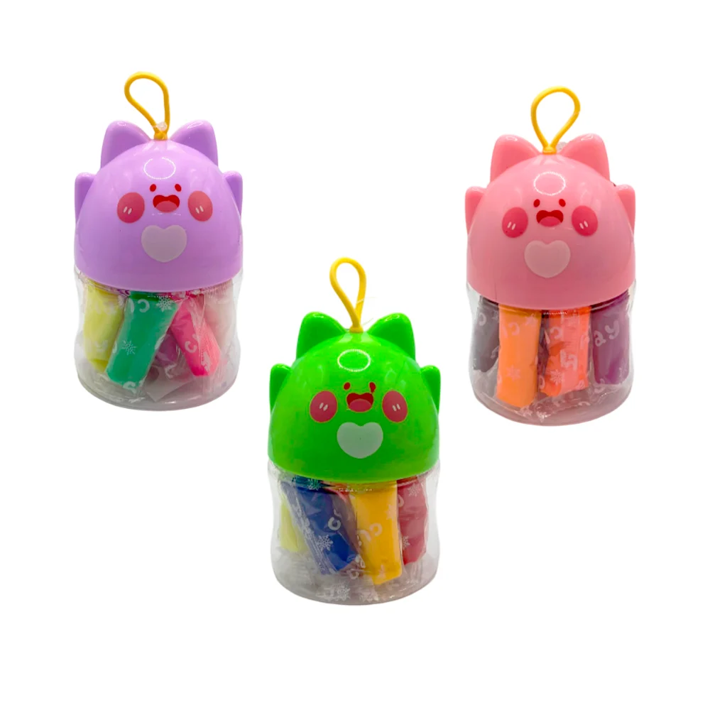 Bote pequeño con 10 mini tubos de masa moldeable + accesorios, surtid…