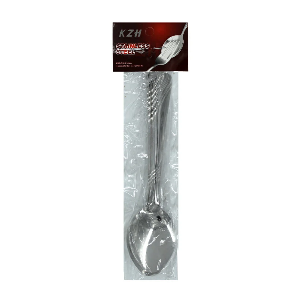 Paquete 12 cucharas metálicas kzh - yong / bb-1121
