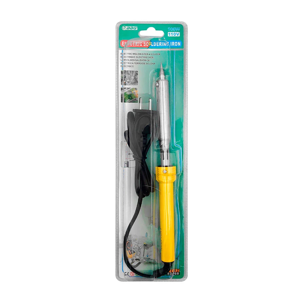 Cautín eléctrico con cuerpo metálico y mango ergonómico de plástico /…
