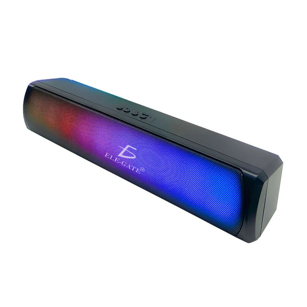 Barra de sonido bluetooth 45hz-16khz con luz rgb para pc, android, tv…