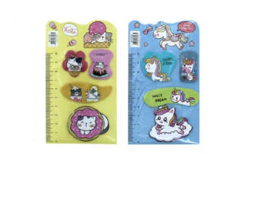 notas adhesivas con diseños kawaii, varios diseños 