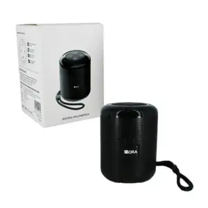 Mini bocina cilíndrica 1hora bluetooth con botones táctiles y asa aga…