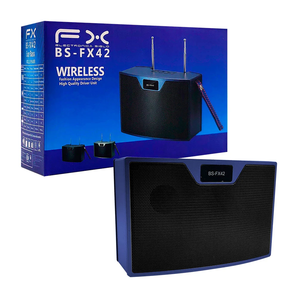 Bocina bluetooth fx con radio, puerto usb-tf, 2 antenas, variedad de …