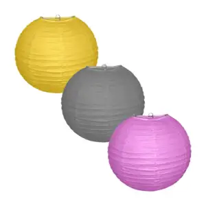Pantalla tipo farol de papel china 8´, color surtido / bt-1233-8