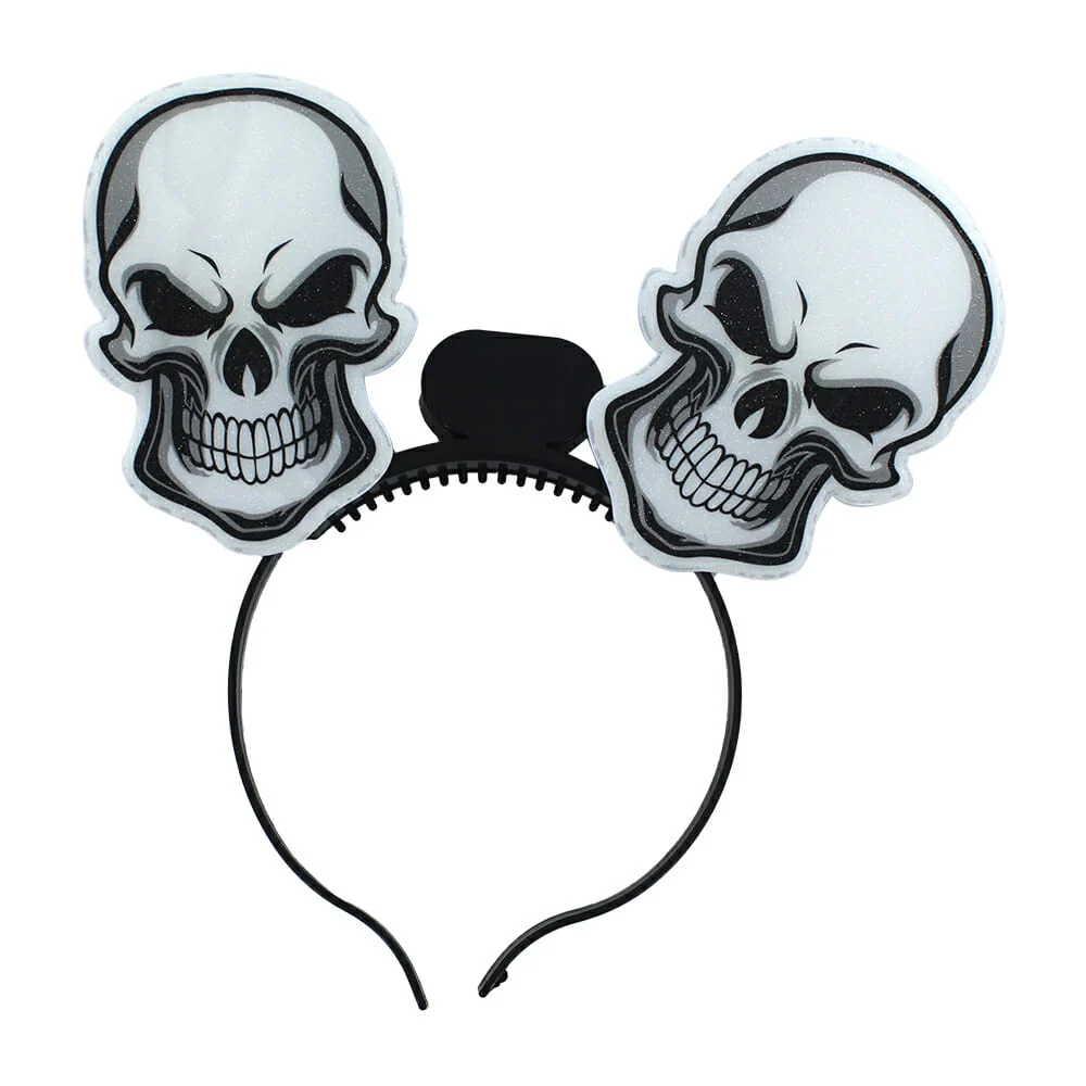 1pza Diadema con decoración temática de halloween y luz led de colore…