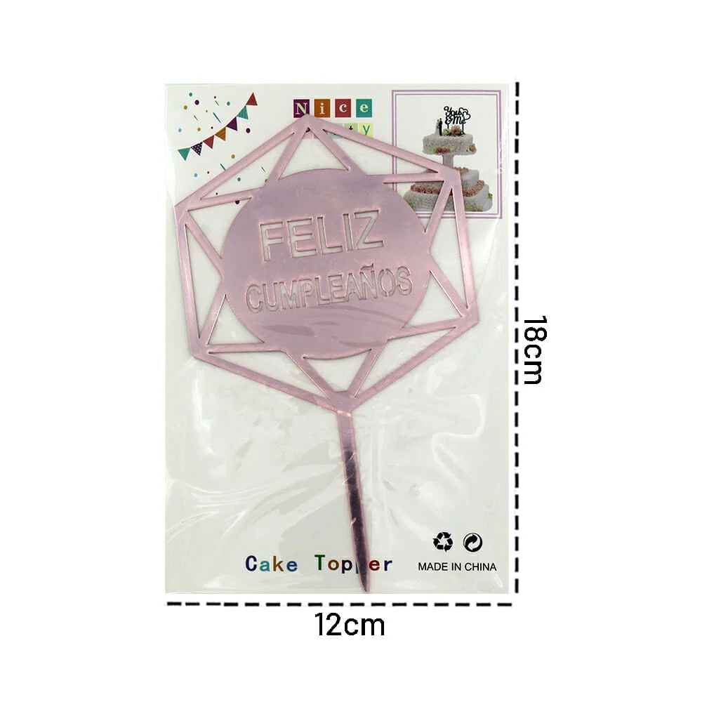 1pza Cake topper feliz cumpleaños o happy birthday, variedad de diseñ…