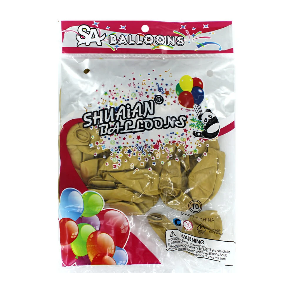 Paquete con 50 globos metálicos de 10 pulgadas, variedad de colores /…