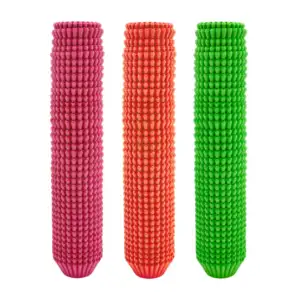 Paquete con 500 mini capacillos en colores lisos, variedad / bt-bz51