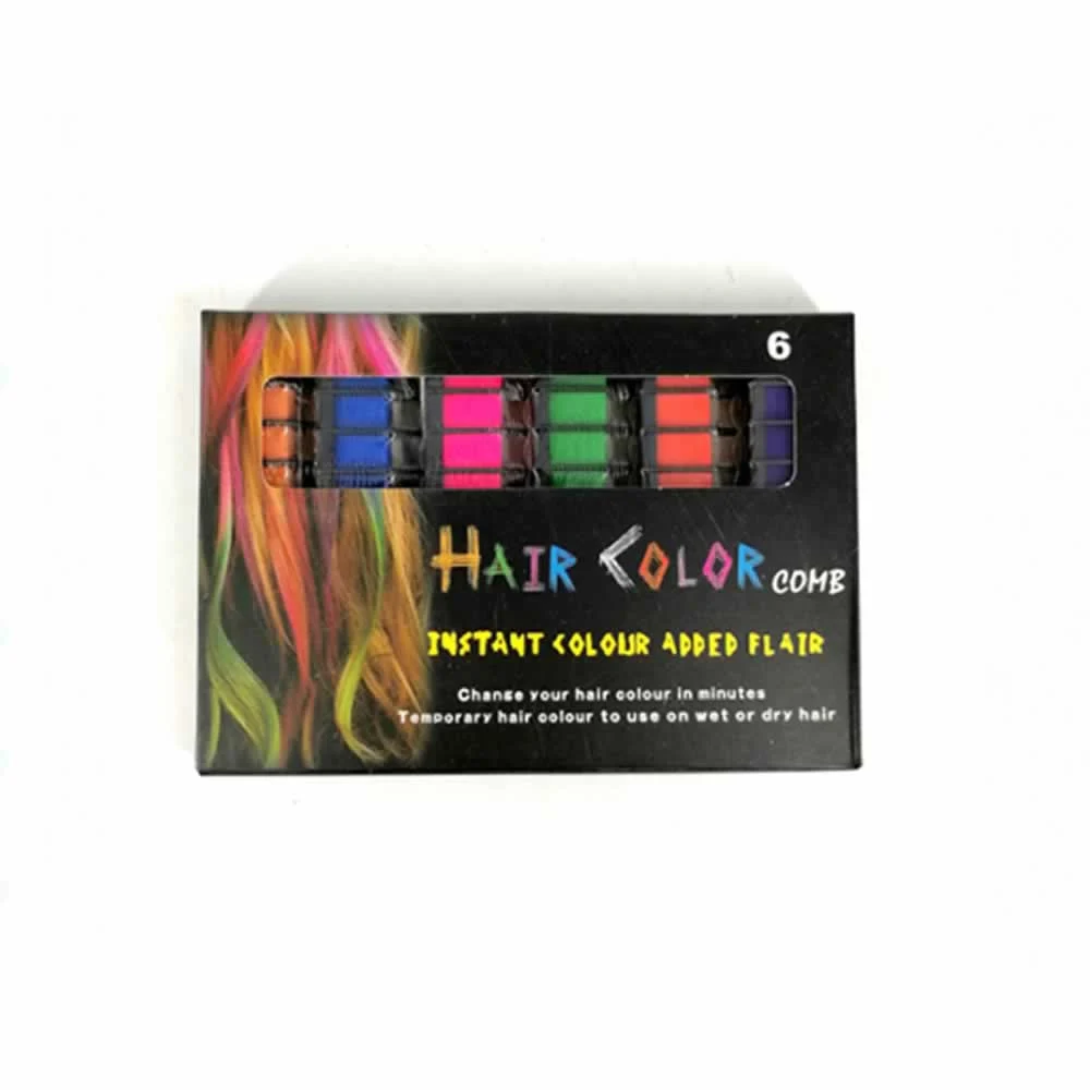 Blister 6 tiras colorantes instantaneas para el cabello de colores -b…