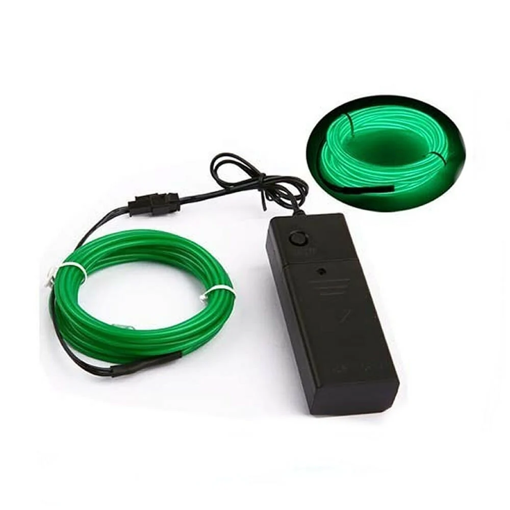 1pza Luz neón tipo hilo con longitud de 3 metros, variedad de colores…