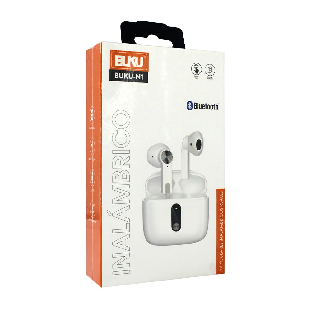 Audífonos manos libres bluetooth con sensores táctiles y estuche de c…