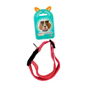 Collar de tela con diseño tejido, ajustable con broche, color variado…
