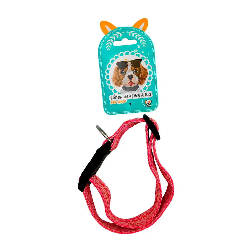 Collar de tela con diseño tejido, ajustable con broche, color variado…