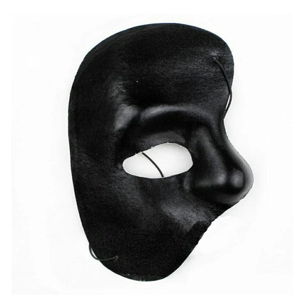 1pza Máscara negra con diseño del fantasma de la opera / antifaz medi…