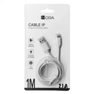 Cable con entrada iphone 2.1a 1hora cab179