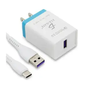 Combo cargador con entrada tipo c de carga rápida a 3a / ch.72.type-c
